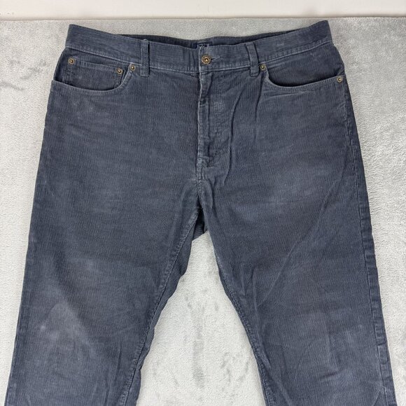 J CREW The Sutton Mens Corduroy Pants Grandpa Dark Business Casual Flat Front - Picture 2 of 8